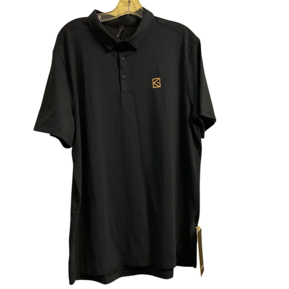 Navy Blue Lululemon Evolution Polo Shirt w/ gold logo
